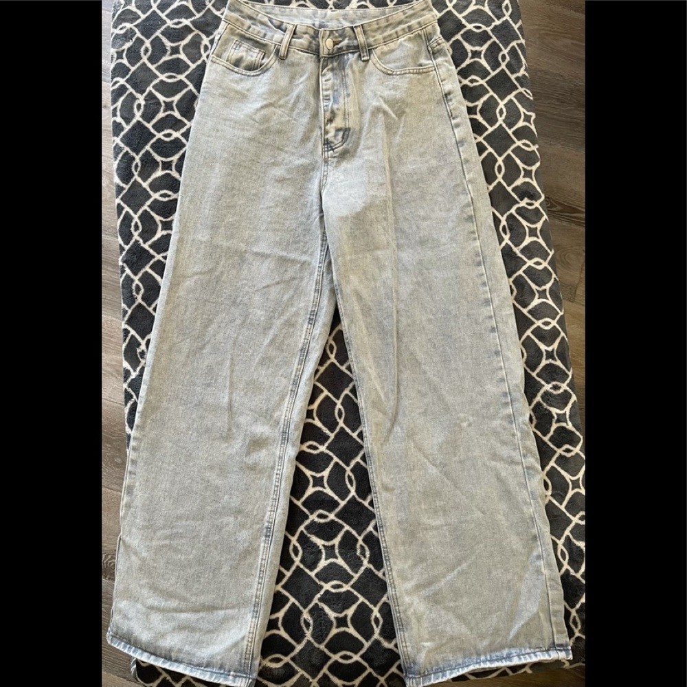 Shein Bell Bottom Blue Jeans Size Women Medium